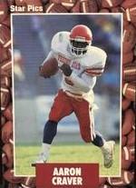 Aaron Craver #90 Football Cards 1991 Star Pics Prices