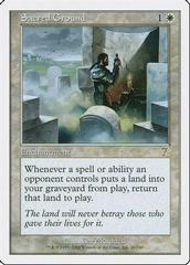 Sacred Ground [Foil] Magic 7th Edition Prices