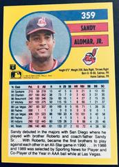 Catcher | Sandy Alomar Jr Baseball Cards 1991 Fleer