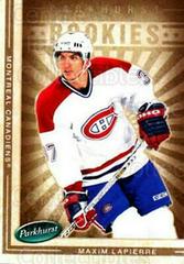 Maxim Lapierre #637 Hockey Cards 2005 Parkhurst Prices