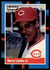 Barry Larkin #226 Baseball Cards 1988 Leaf Prices