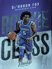 De'Aaron Fox #5 Basketball Cards 2017 Panini Prestige Rookie Class Prices