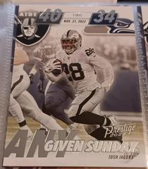 Josh Jacobs #AGS-12 Football Cards 2023 Panini Prestige Any Given Sunday Prices