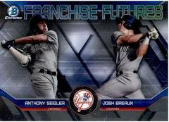 Anthony Seigler / Josh Breaux Baseball Cards 2018 Bowman Draft Franchise Futures Chrome Prices