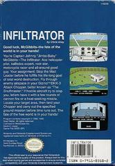 Infiltrator - Back | Infiltrator NES