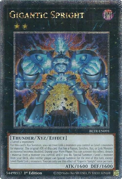 Gigantic Spright [Quarter Century Secret Rare] BLTR-EN091 YuGiOh Battles of Legend: Terminal Revenge