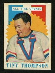 Tiny Thompson #55 Hockey Cards 1960 Topps Prices
