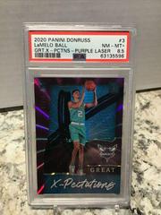 LaMelo Ball [Purple Laser] Basketball Cards 2020 Donruss Great X-Pectations Prices