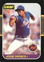 Jesse Orosco Baseball Cards 1987 Leaf Prices
