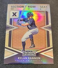 Rylan Bannon[Holo] Baseball Cards 2020 Panini Elite Extra Edition College Tickets Prices