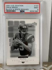 Drew Brees [Black & White Rookies] Football Cards 2001 Upper Deck Ovation Prices