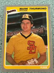 Mark Thurmond #46 Baseball Cards 1985 Fleer Prices