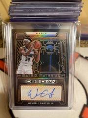 Wendell Carter Jr. [Orange] Basketball Cards 2021 Panini Obsidian Matrix Material Autographs Prices