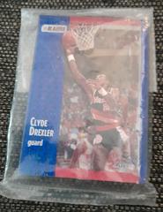 Clyde Drexler Blazer Fleer 1991 3D Basketball Card | Clyde Drexler [3-D Wrapper Redemption] Basketball Cards 1991 Fleer