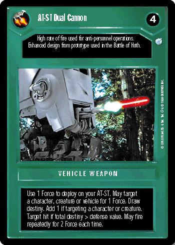 AT-ST Dual Cannon [Limited] Star Wars CCG Endor