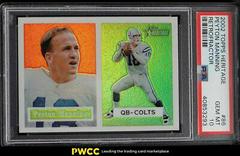 Peyton Manning [Retrofractor] #86 Football Cards 2002 Topps Heritage Prices
