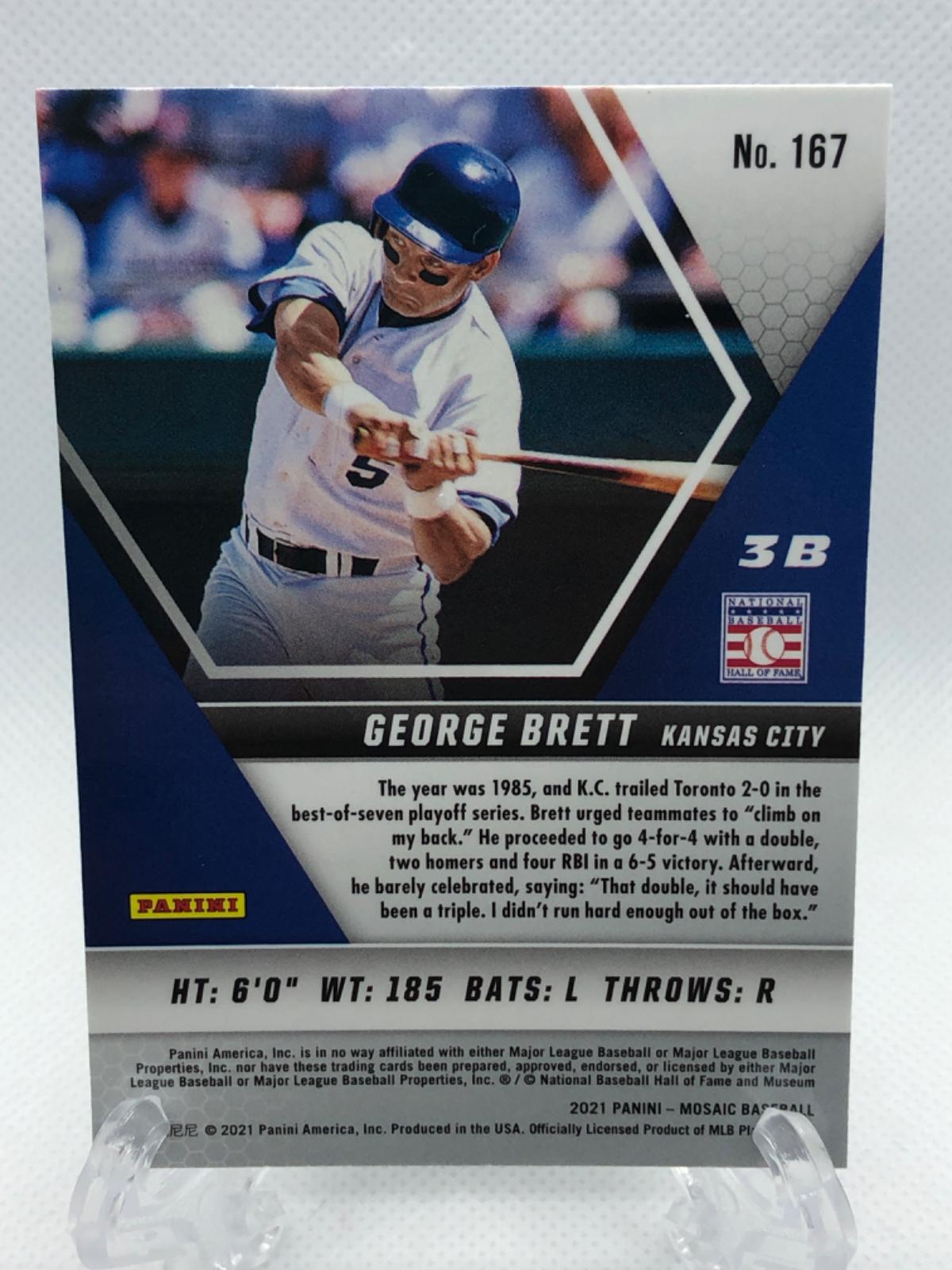 George Brett Prices Panini Mosaic Baseball Cards