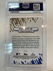 2/5 | Bobby Witt Jr. [Red] Baseball Cards 2023 Topps Pristine Fresh Faces