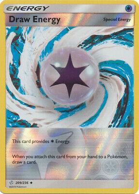 Draw Energy [Reverse Holo] #209 Pokemon Cosmic Eclipse