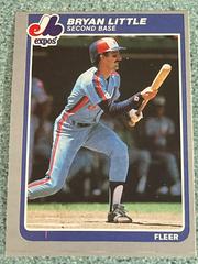 Bryan Little #402 Baseball Cards 1985 Fleer Prices