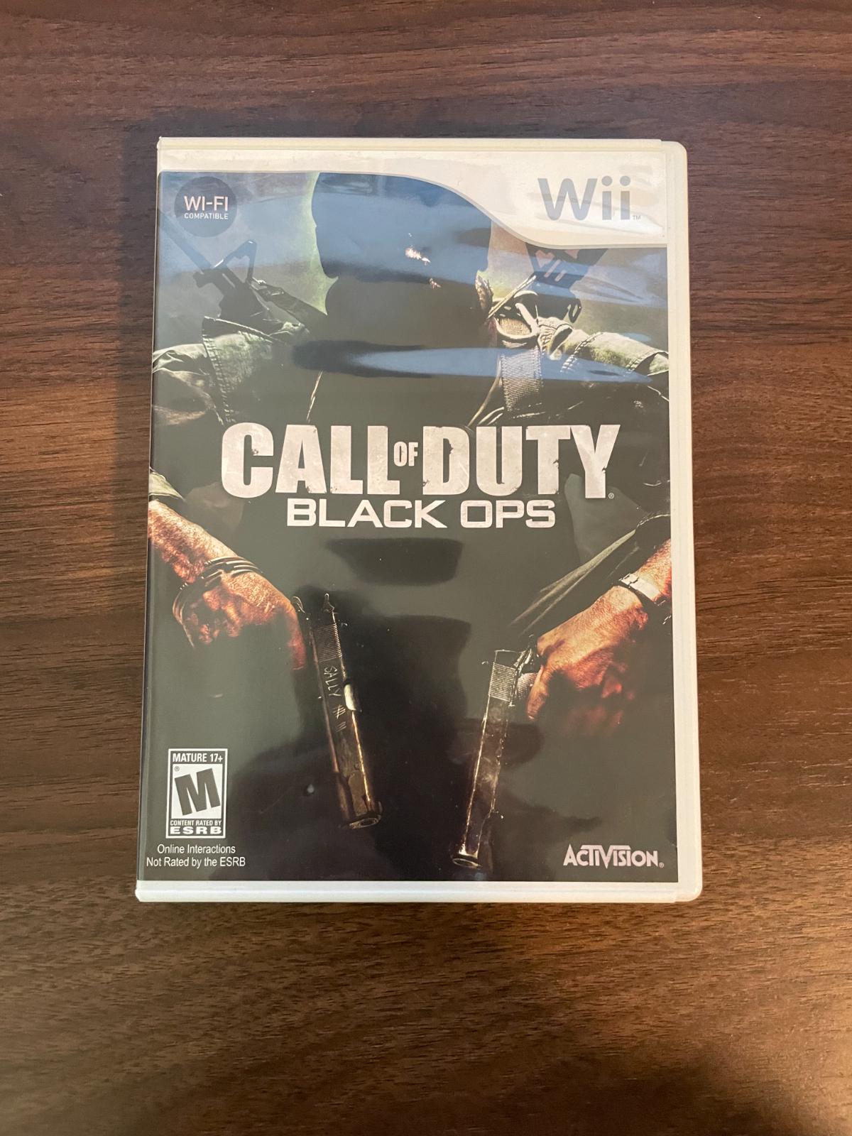 Call of Duty Black Ops Item, Box, and Manual Wii