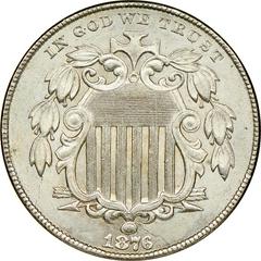 1876 Coins Shield Nickel Prices