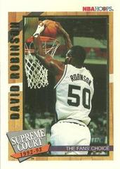 David Robinson Basketball Cards 1992 Hoops Supreme Court Prices