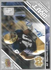 Maurice Crum Jr. [Autograph] Football Cards 2009 Upper Deck Draft Edition Prices