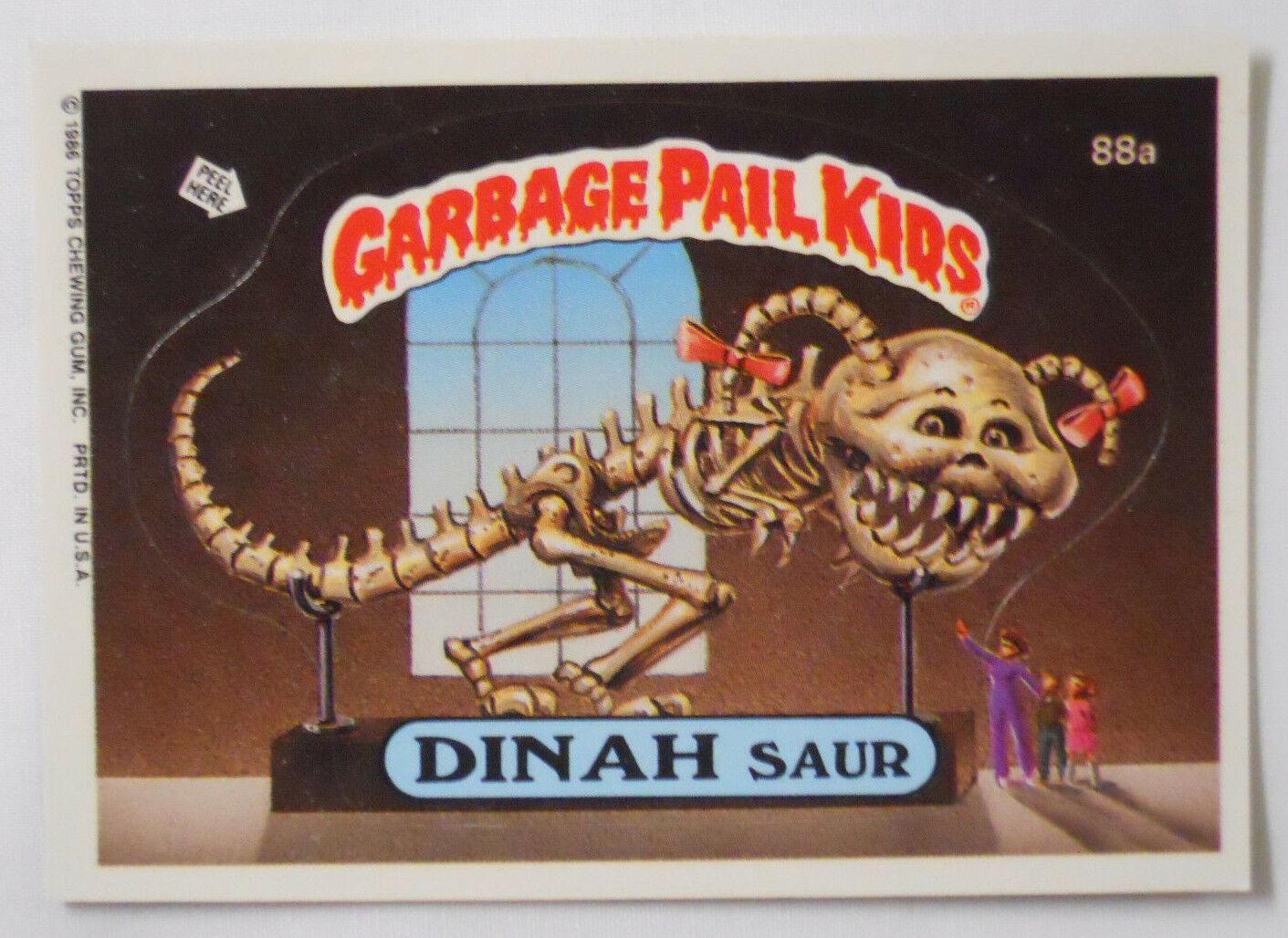 DINAH Saur #88a 1986 Garbage Pail Kids