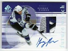 George Parros [Autograph] #160 Hockey Cards 2005 SP Authentic Prices