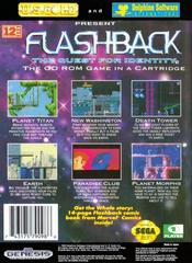 Back Cover | Flashback The Quest for Identity Sega Genesis