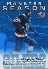 Connor McDavid #MS-38 Hockey Cards 2023 Upper Deck Monster Season Prices