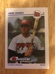 Greg Sparks #117 Baseball Cards 1991 Impel Line Drive Pre Rookie AA Prices