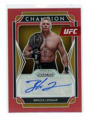 Brock Lesnar [Red] #CS-BL Ufc Cards 2022 Panini Prizm UFC Champion Signatures Prices