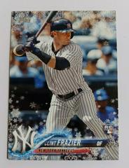 Clint Frazier [Metallic Snowflake] Baseball Cards 2018 Topps Holiday Mega Box Prices