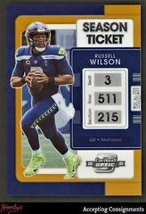 Russell Wilson [Orange] Football Cards 2021 Panini Contenders Optic Prices
