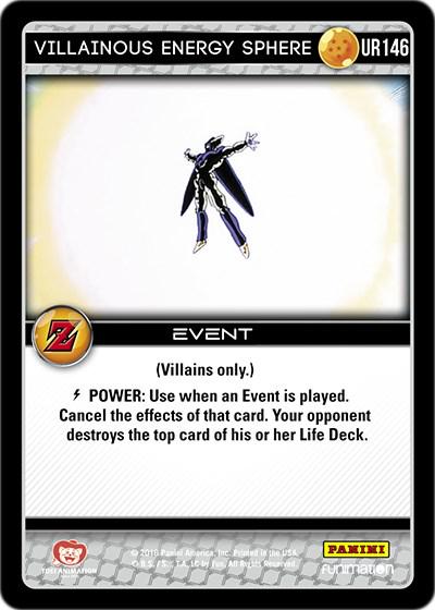 Villainous Energy Sphere UR146 Dragon Ball Z Awakening