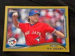 R.A. dickey”gold boarder” #421 Baseball Cards 2014 Topps Prices