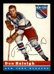 Don Raleigh Hockey Cards 1954 Topps Prices