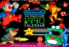 Cover | Nintendo The Power Game 1990 Calendar Nintendo Power