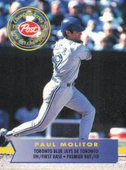 Paul Molitor Baseball Cards 1994 Post Cereal Prices