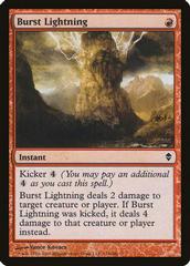 Burst Lightning [Foil] Magic Zendikar Prices