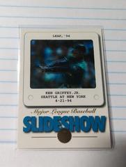 Ken Griffey Jr #9 OF 10 Baseball Cards 1994 Leaf Slideshow Prices
