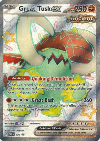 Great Tusk ex #72 Pokemon Promo