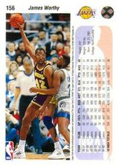 Back | James Worthy Basketball Cards 1992 Upper Deck