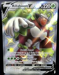 Shiny Rare SV105/SV122 Pokemon Card Rillaboom V