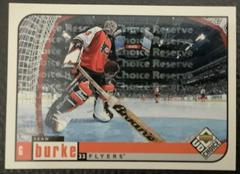 Sean Burke [Choice Reserve] #147 Hockey Cards 1998 UD Choice Prices