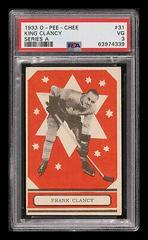 King Clancy [Series A] #31 Hockey Cards 1933 O-Pee-Chee Prices