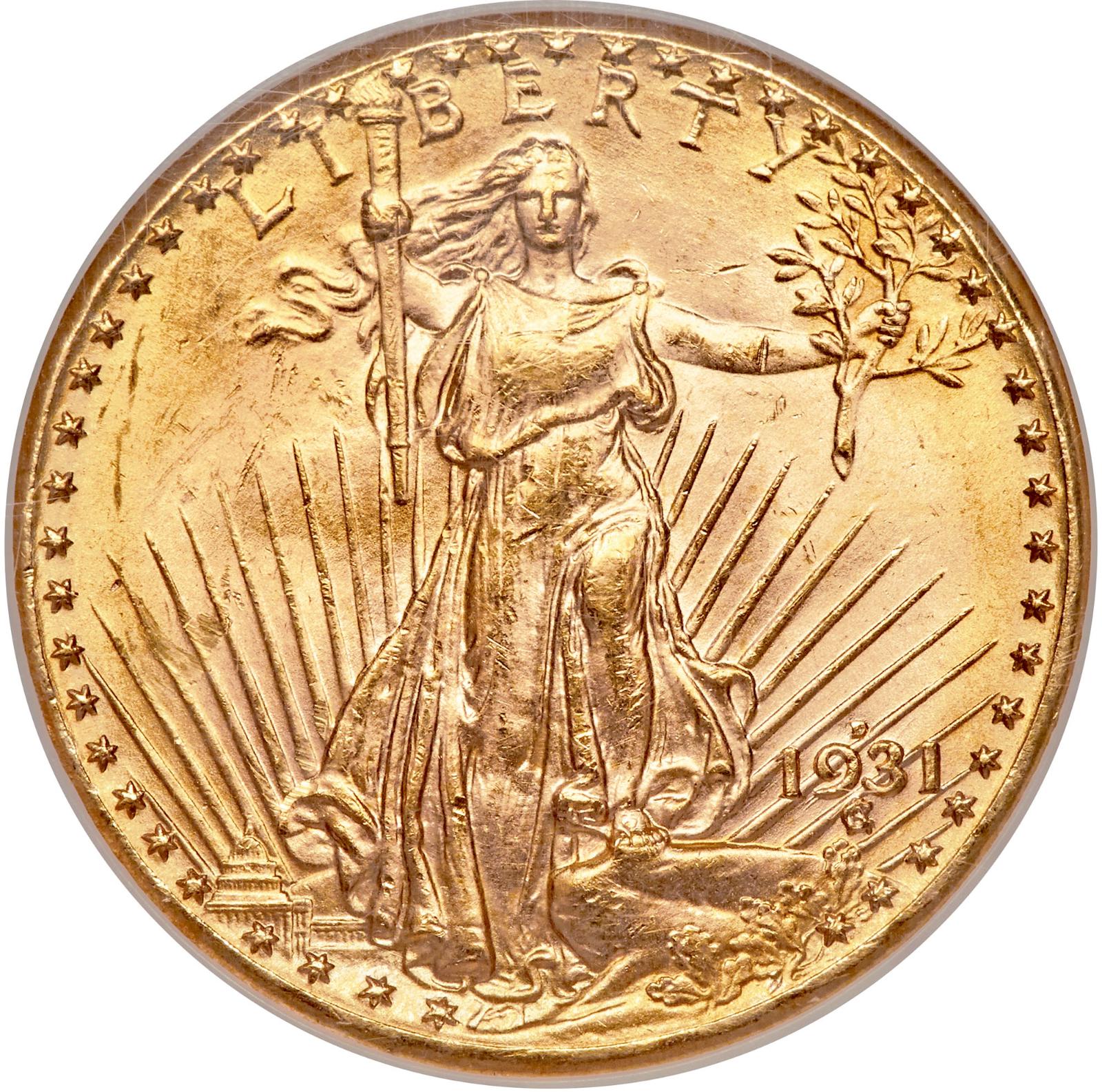 1931 D Coins Saint-Gaudens Gold Double Eagle