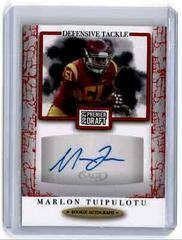 Marlon Tuipulotu [Red] #A103 Football Cards 2021 Sage Premier Draft Autographs Prices